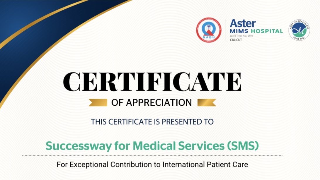 Exceptional Contribution to International Patient Care Award by Aster MIMS